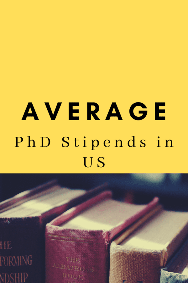 average stipend for phd students in usa